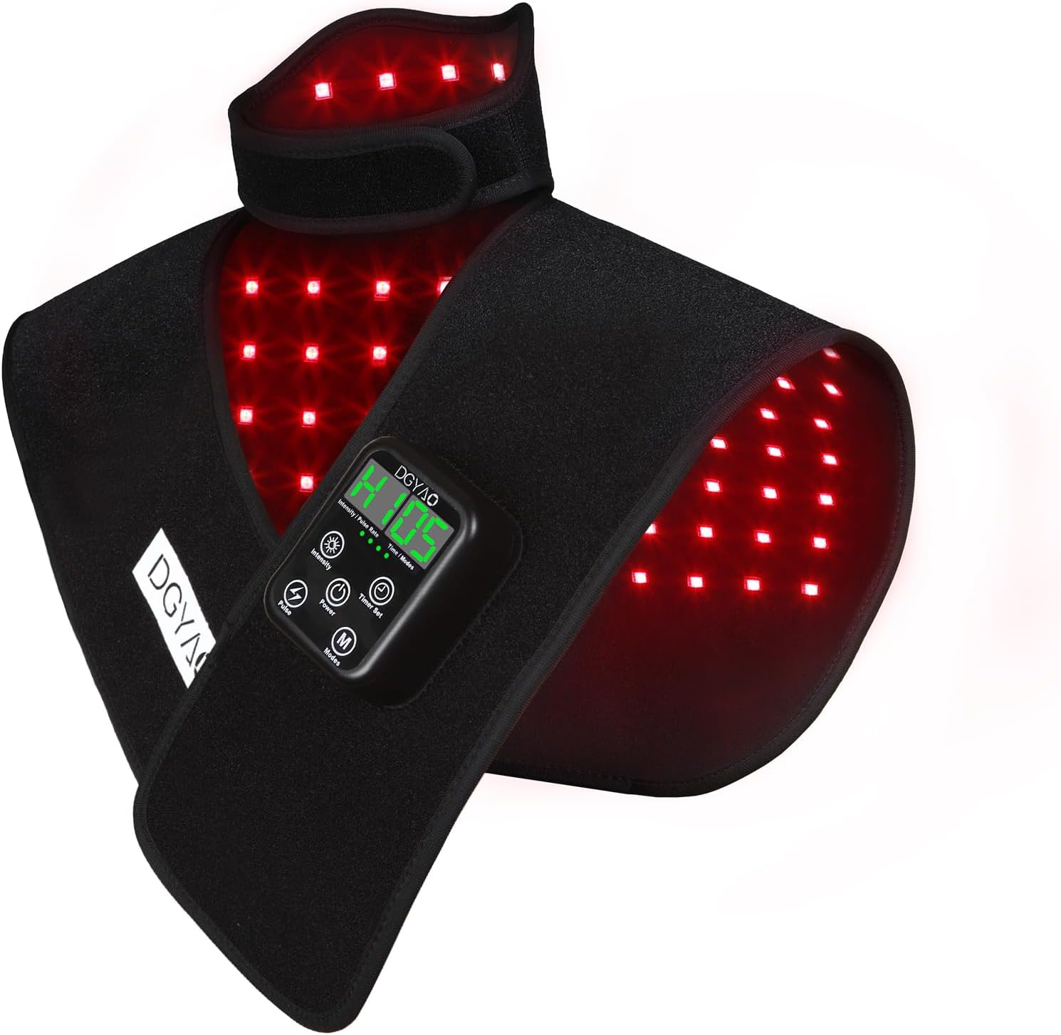 Red Light Therapy for Neck and Shoulder Pain Relief 850nm Near Infrared Therapy Set Wearable Wrap Devices for Upper Back Neck Shoulders Body Muscle Relax Home Use Treatment Pad FDA Cleared