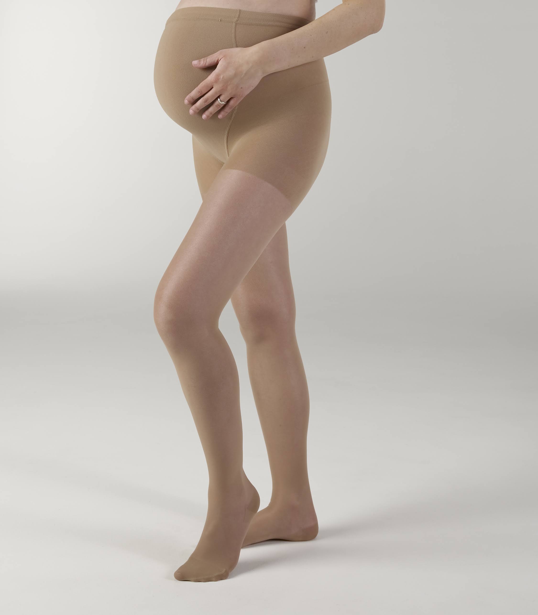 Mediven Sheer u0026 Soft Maternity Pantyhose, III, Ebony, 30-40 mmHg