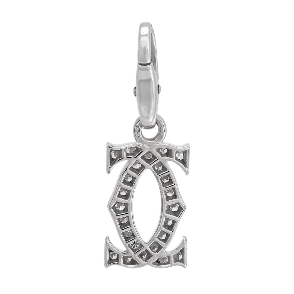 Cartier 2C Necklace 18K White Gold Diamond N3010100