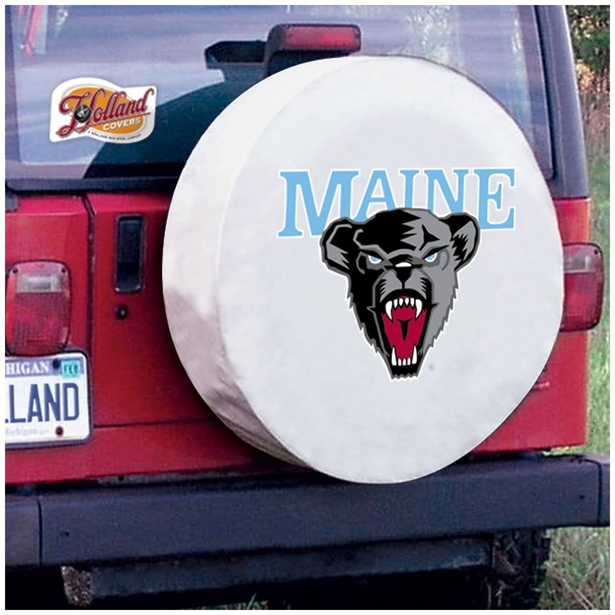 Holland Bar Stool Maine Tire Cover in White - 25.5 inch x 8 inch