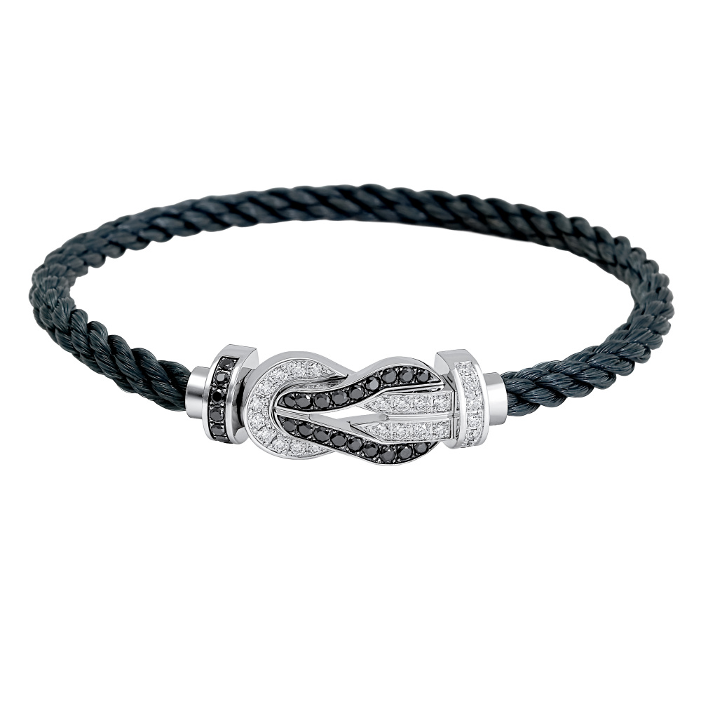 FRED Chance Amphini Bracelet 18K White Gold & Stainless Steel 0J0009-6B1071
