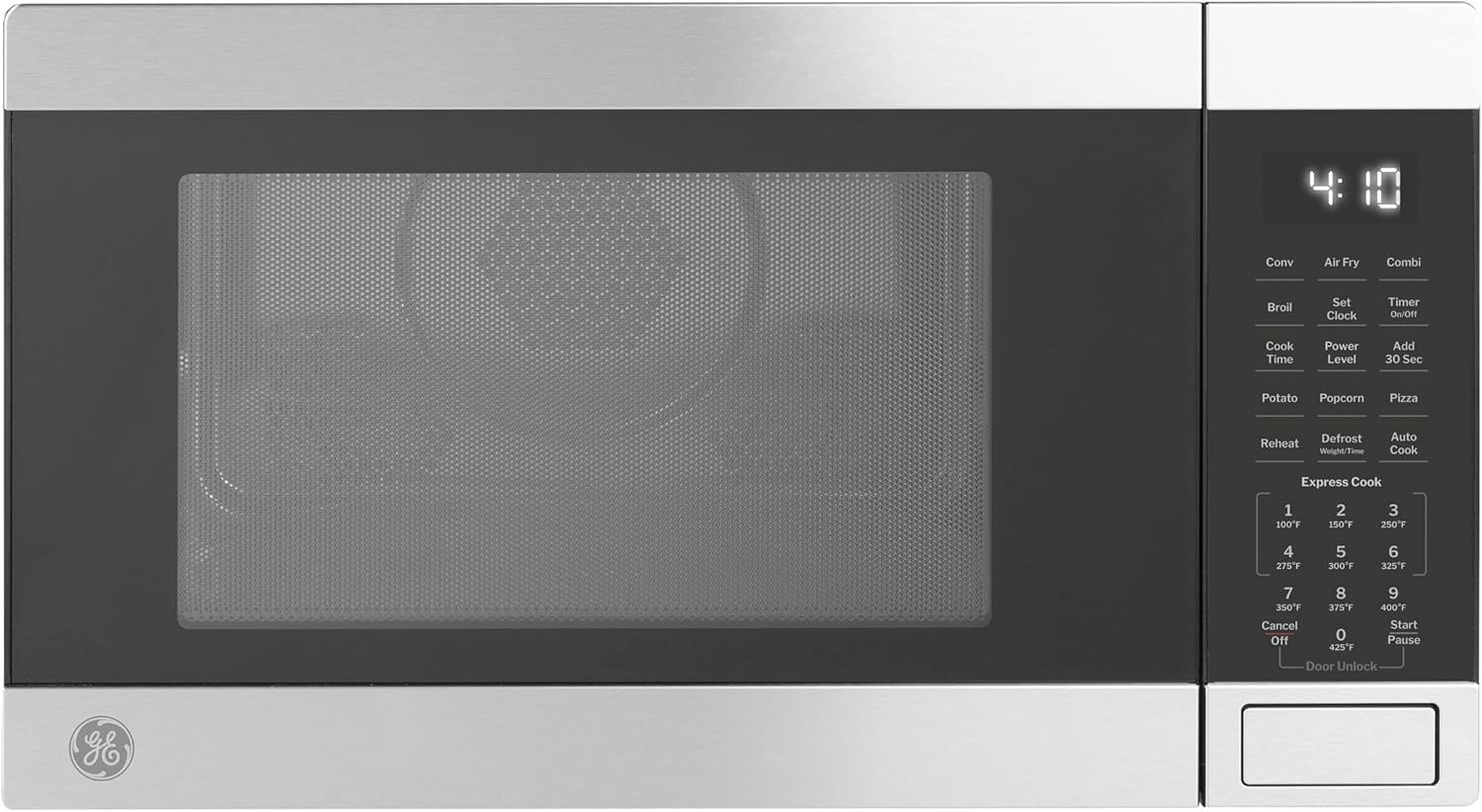 1.0 Cu Ft 4-in-1 Microwave Air Fryer Combo, Convection/Broil, Child Lock, Stainless Steel