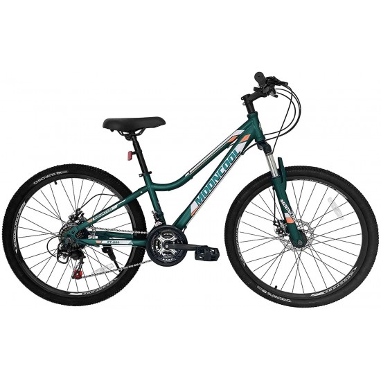 Mountain Bike 21 Speeds 20/24/ 26 Inch Wheel, Double Disc Brakes Mountain Bicycles, Aluminum and Steel Frame Options, Multiple Colors Adult Mountain Bikes for Men Women Ladies.