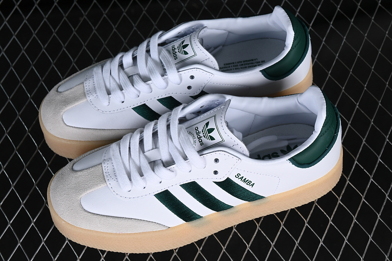 Adidas Samba Vegan White/Black/Green ID0440