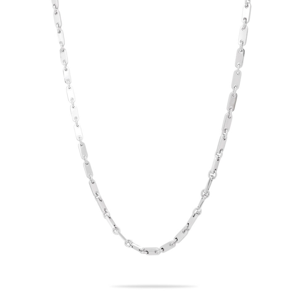 Cartier Figaro Necklace 18K White Gold