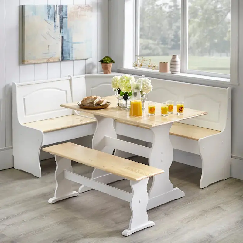 Simple Living Knox Nook Dining Set – Modern 3-Piece Table and Chair Ensemble