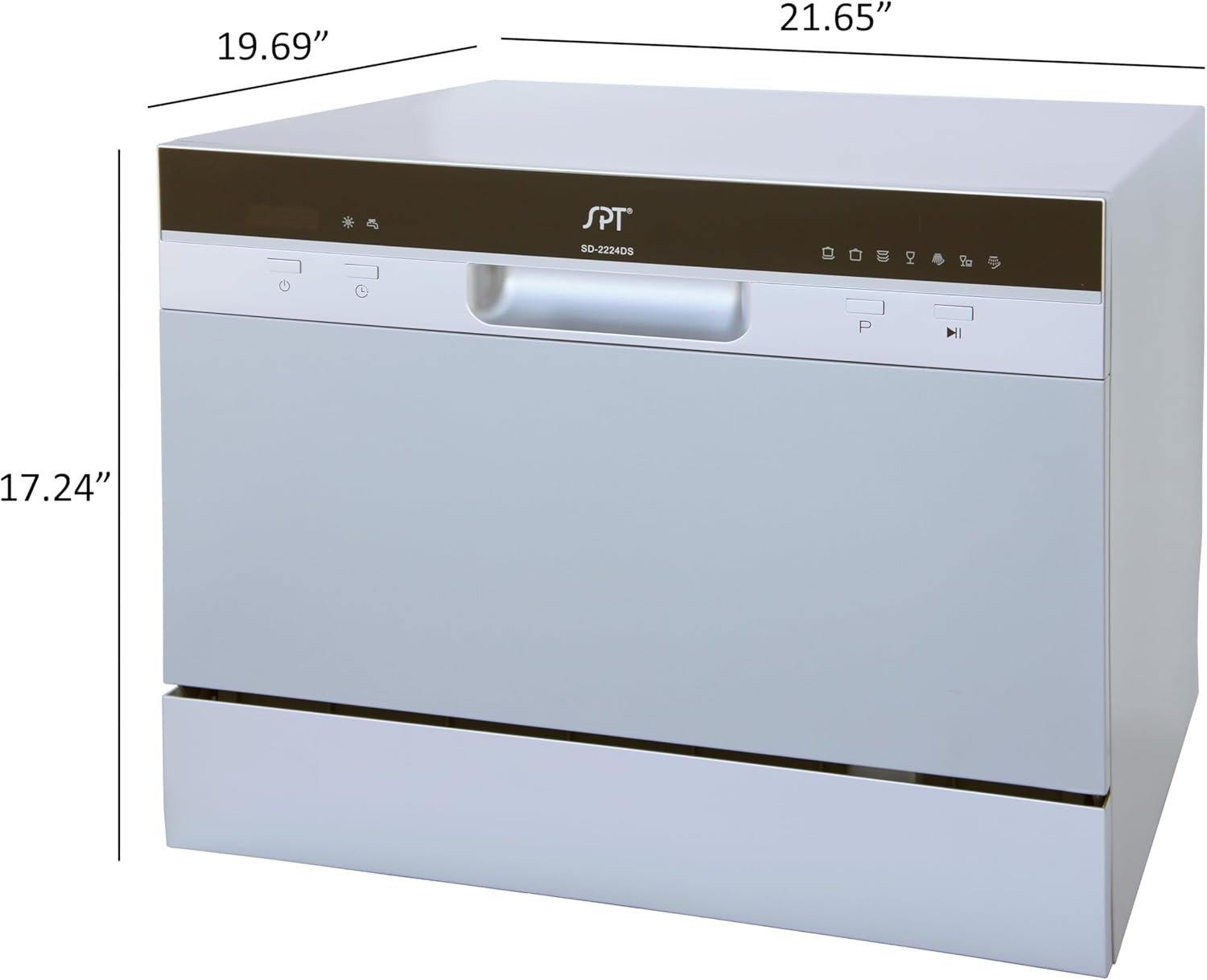 Dishwasher with Delay Start & LED – Silver