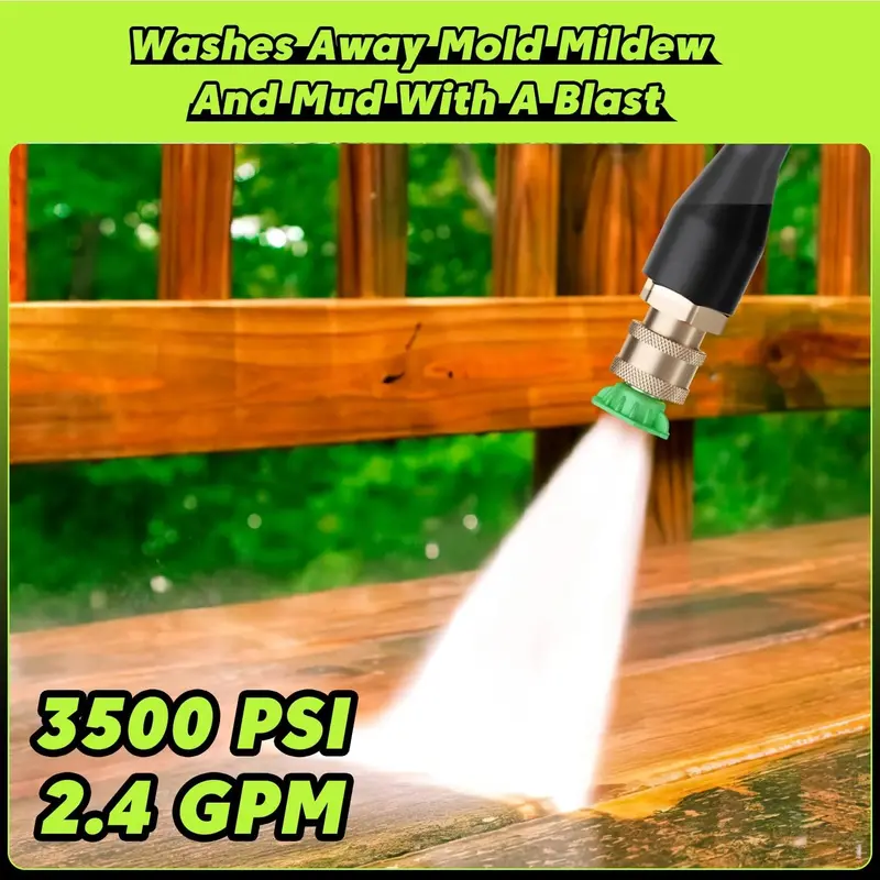 PowRyte Electric Pressure Washer – 3500 PSI / 2.4 GPM Heavy-Duty Cleaning Machine