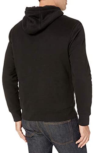 Men's Sherpa-Lined Pullover Hoodie Sweatshirt