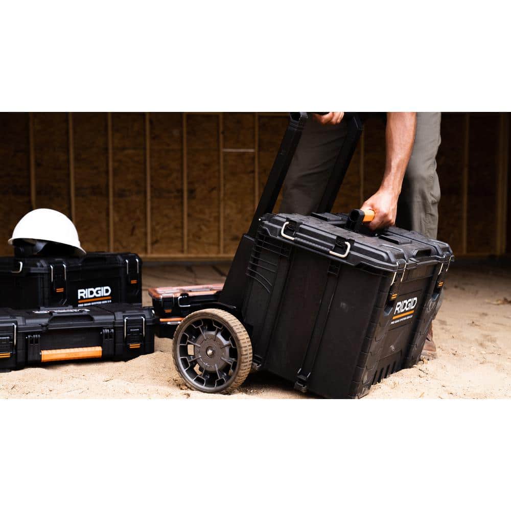 Ridgid 2.0 Pro 22 in. Gear System Rolling Tool Box and Tool Box and Tool Case 254065-254067-254069