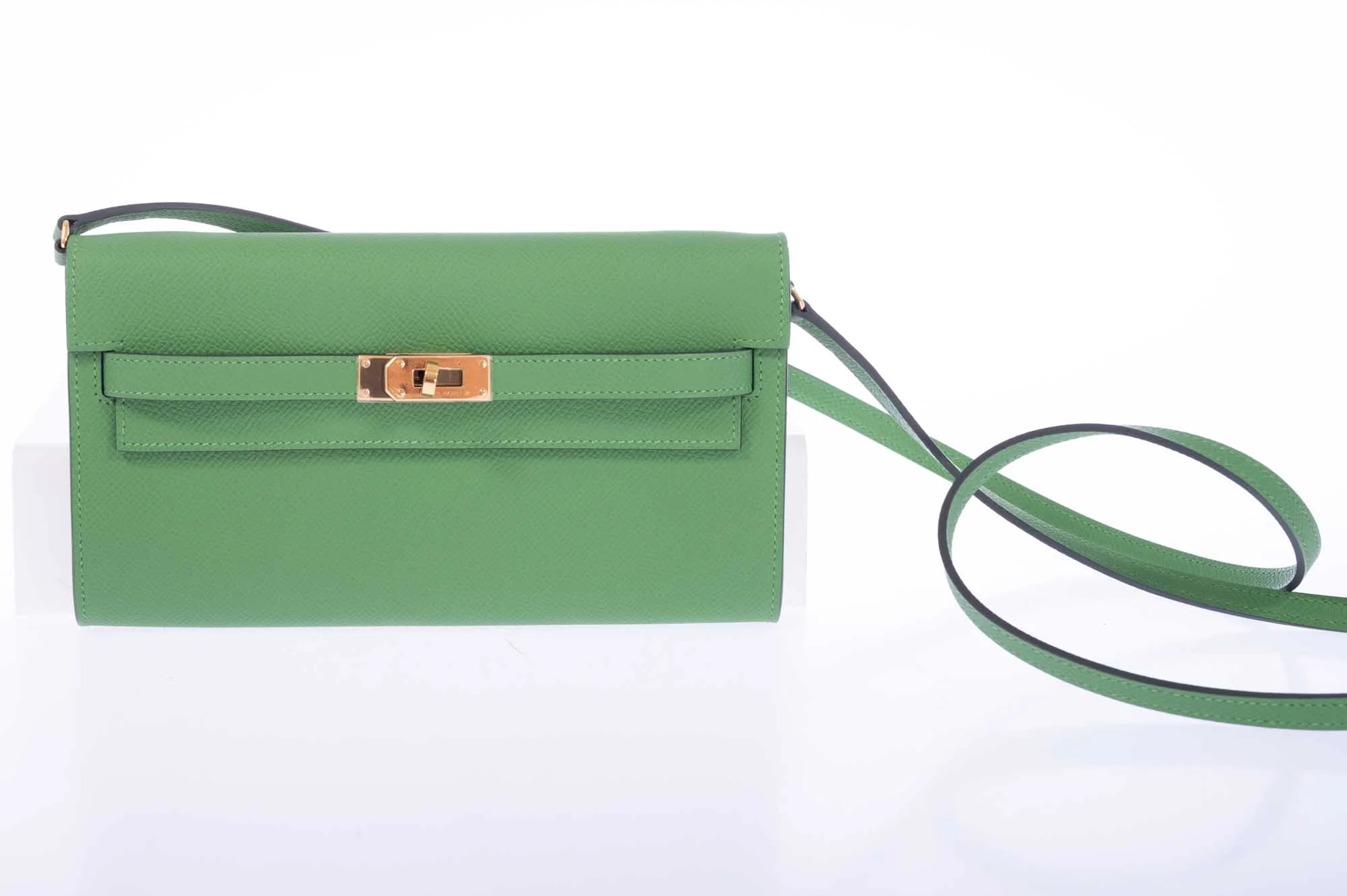 Hermès Kelly To Go Wallet Vert Yucca Epsom Palladium Hardware