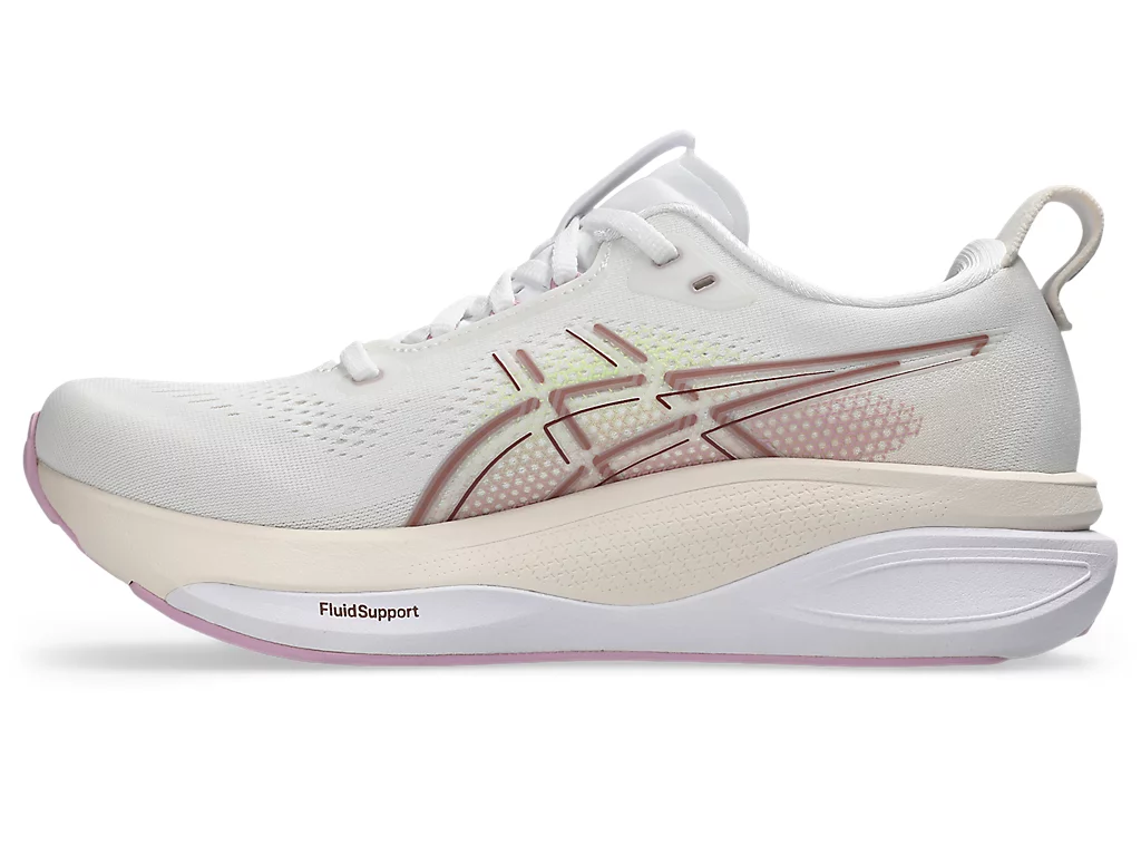 ASICS GEL-KAYANO 33 Running Shoes WHITE/HAZY LILAC 1012B939-100