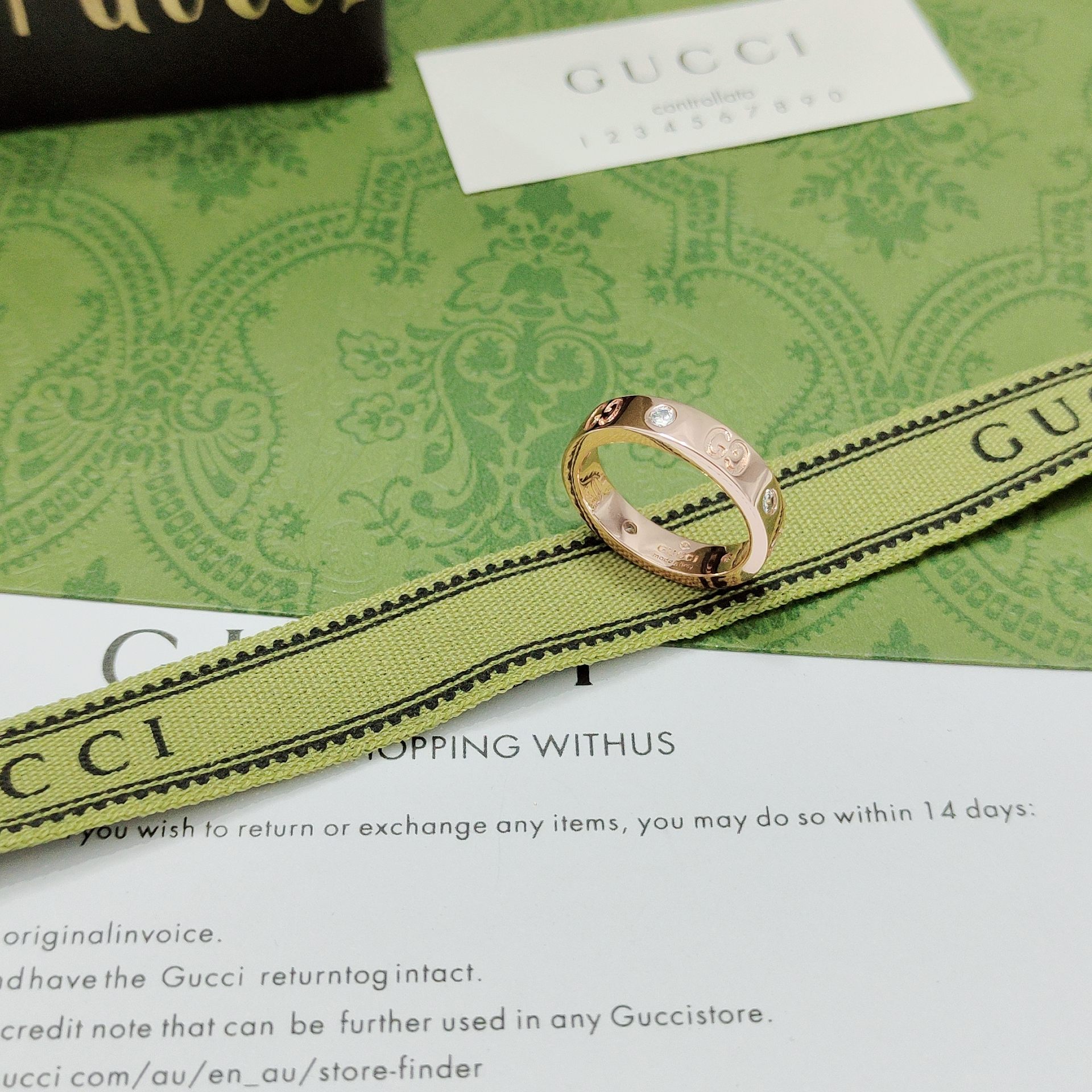 Gucci Double G Interwoven Ring - cnluxepick