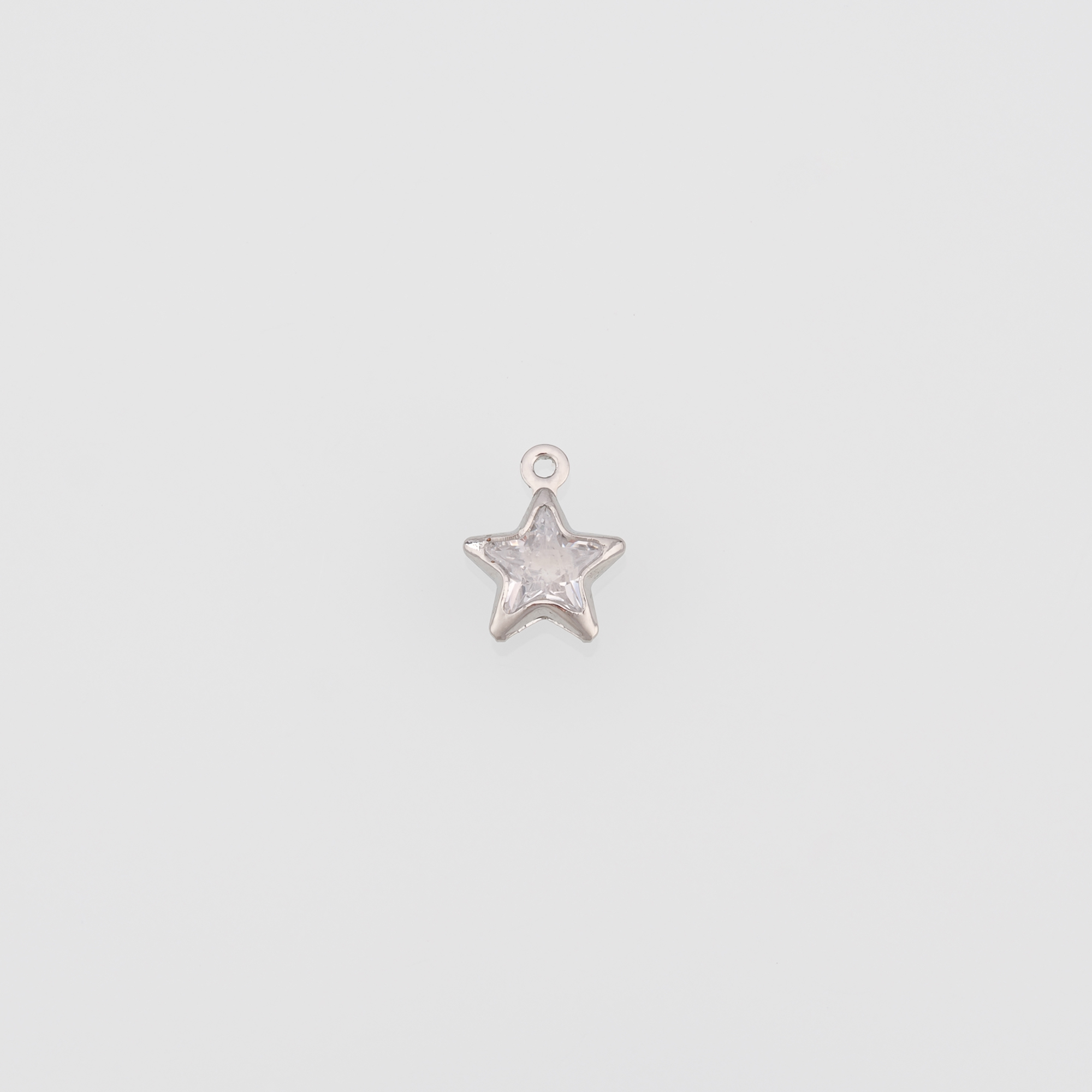 18K Gold Filled Star Pendant,CZ Micro Pave Celestial Charm Earrings Necklace for DIY Jewelry Making Supply