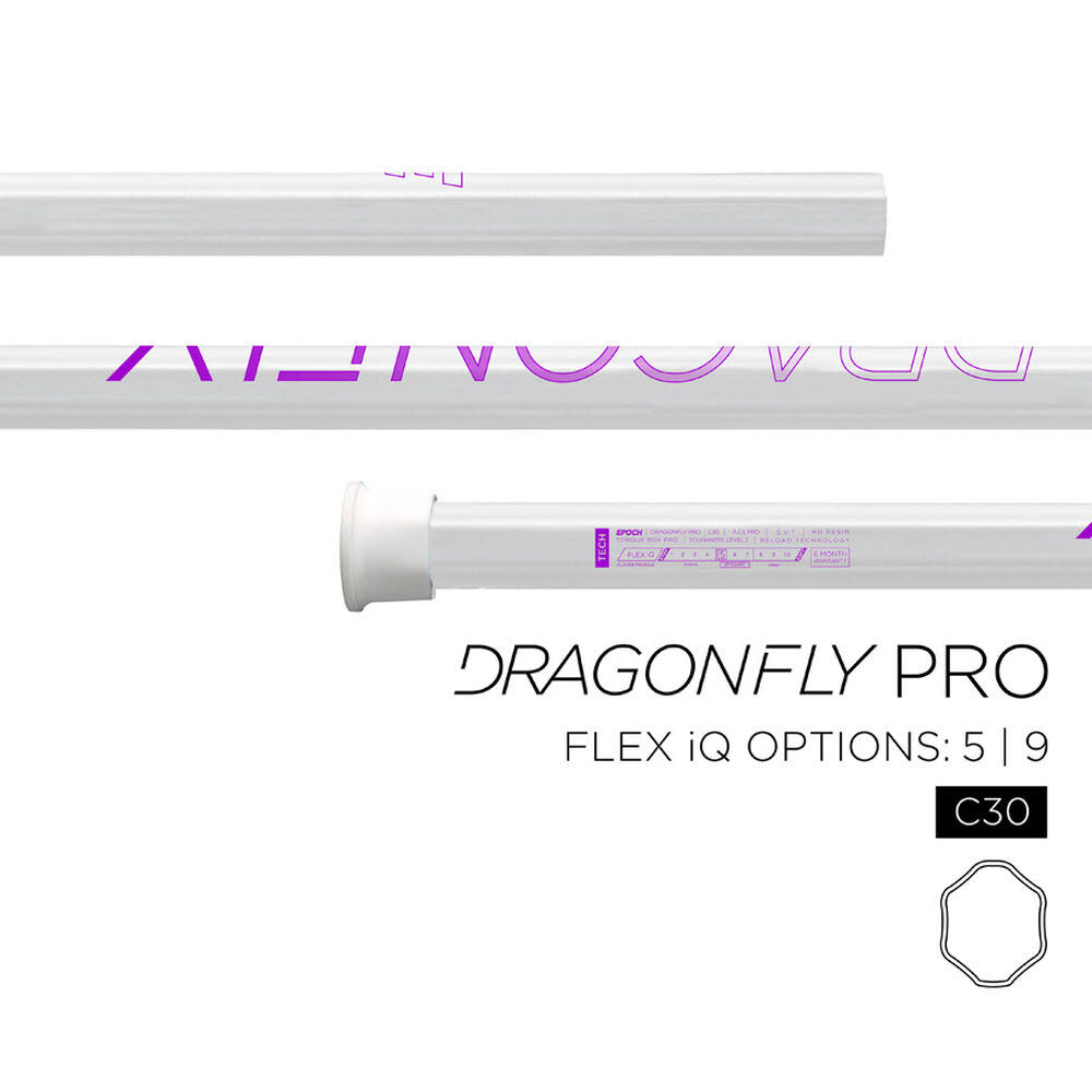 Epoch Dragonfly Pro Le Attack Lacrosse Shaft in Purple iQ5 (C30)