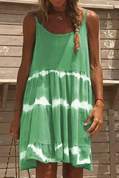 Tie Dye Cami Beach Maxi DressClistos