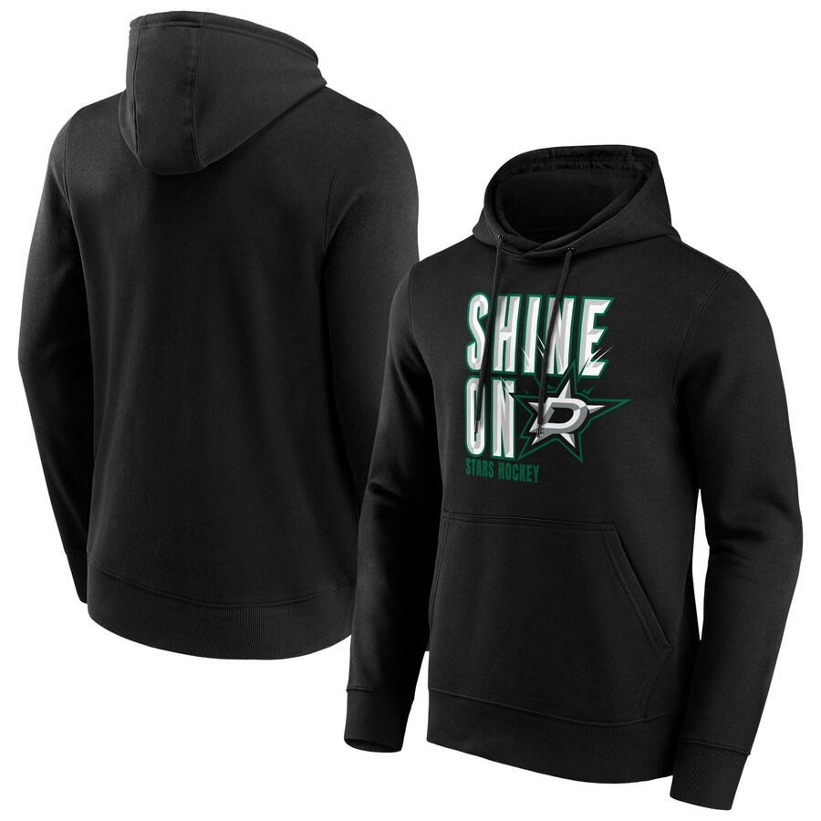 Men's Dallas Stars Black Fanatics Branded Hometown Graphic Hoodie