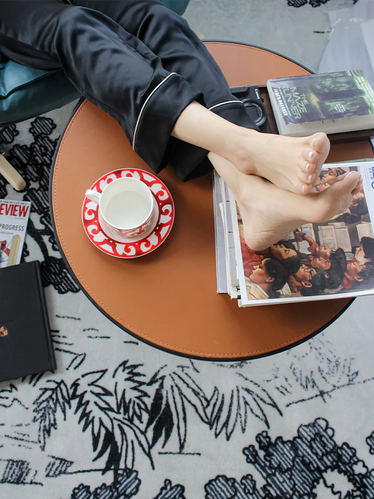 YA004 - Round Coffee Table: Modern, Designer, Luxe, Compact