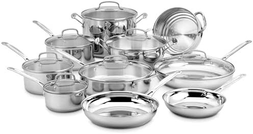 17-Piece Cookware Set, Chef’s Classic Steel Collection