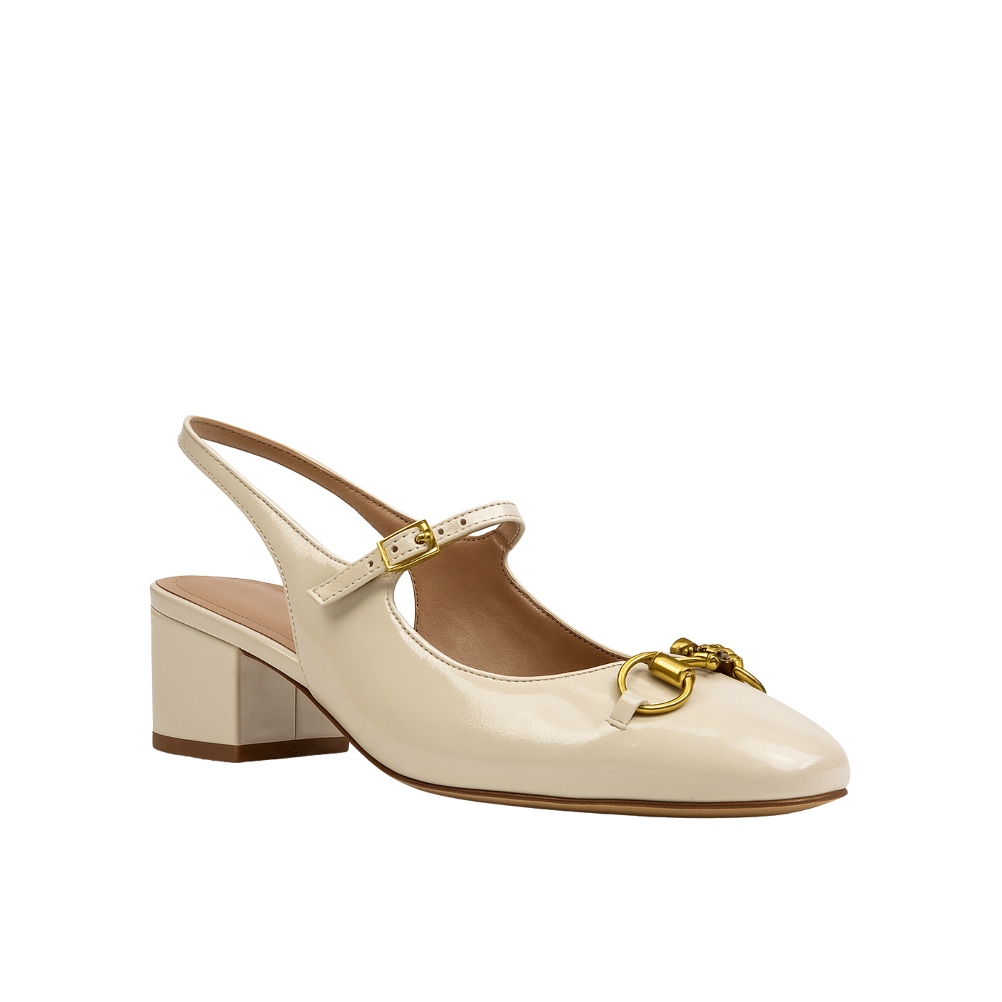 Gucci Women’S Horsebit Pump White Leather