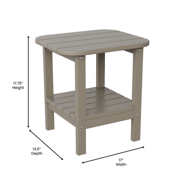 AllWeather Adirondack Style Patio Side Table