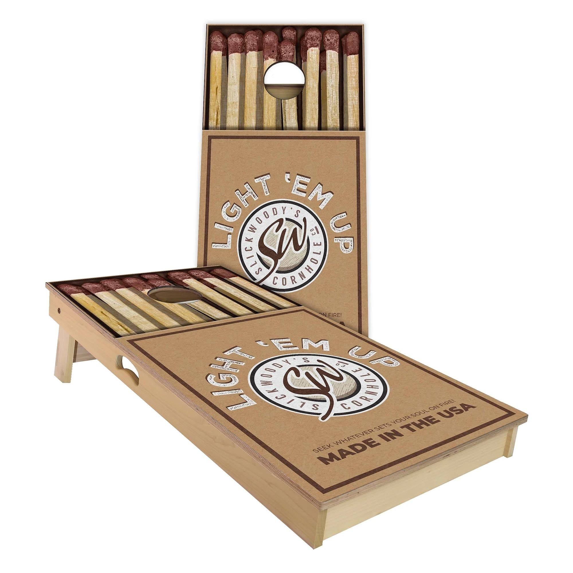 Light Em Up Cornhole Board Set - Choose Your Options Include Carrying Case 2x3 Boards (24x22 x 36x22)
