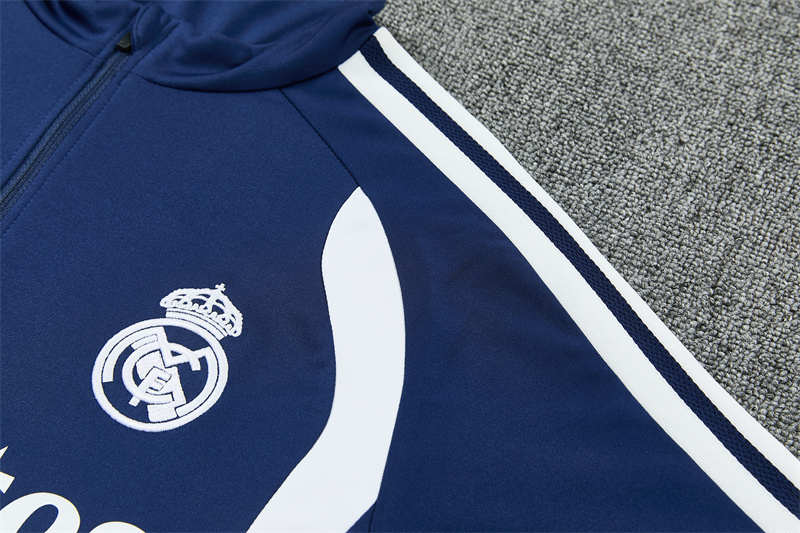 Adult / Kids 2627 Real Madrid Half Zipper Training Suit