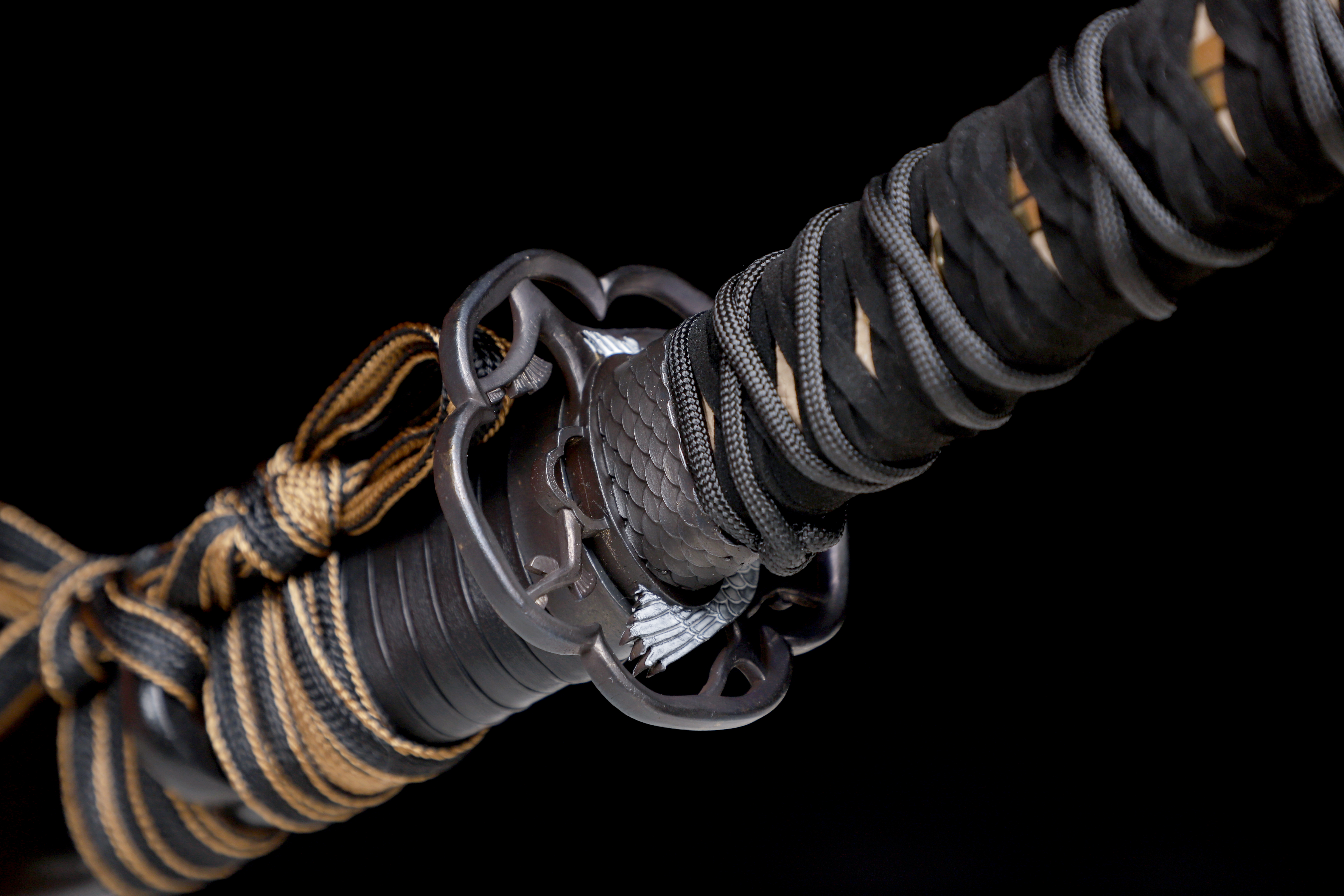 Ghost of Yotei Inspired Katana 9260 Spring Steel Falcon's Claw Full Tang
