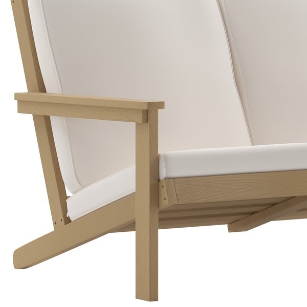AllWeather Poly Resin Adirondack Loveseat and Cushions
