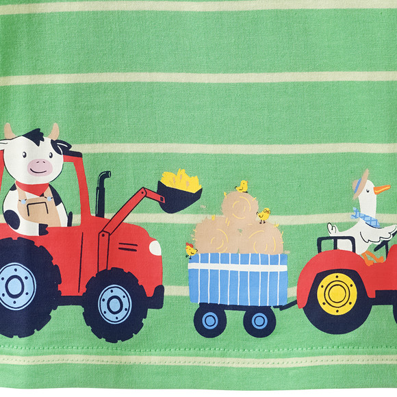Topomini Baby T-Shirt mit Traktor-Print