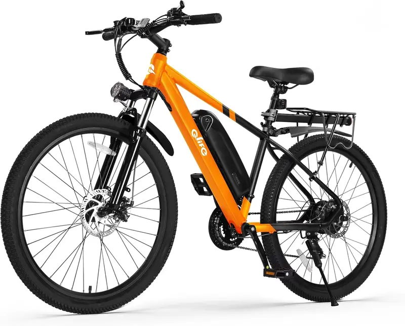 Qlife Racer Adult E-Bike – 21-Speed Mountain Bike with Lightweight Frame
