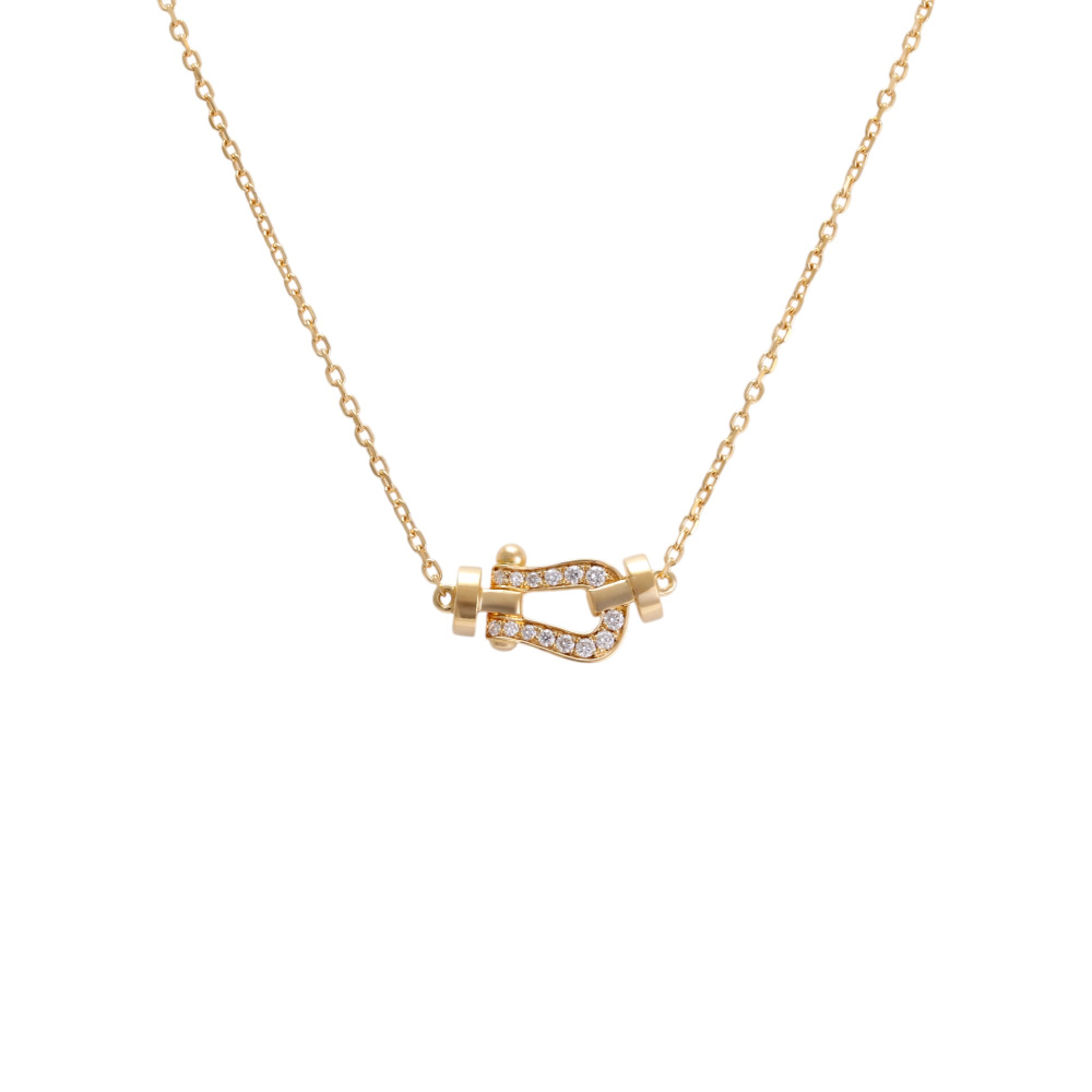 FRED Force 10 Necklace 18K Yellow Gold Diamond 7B0279