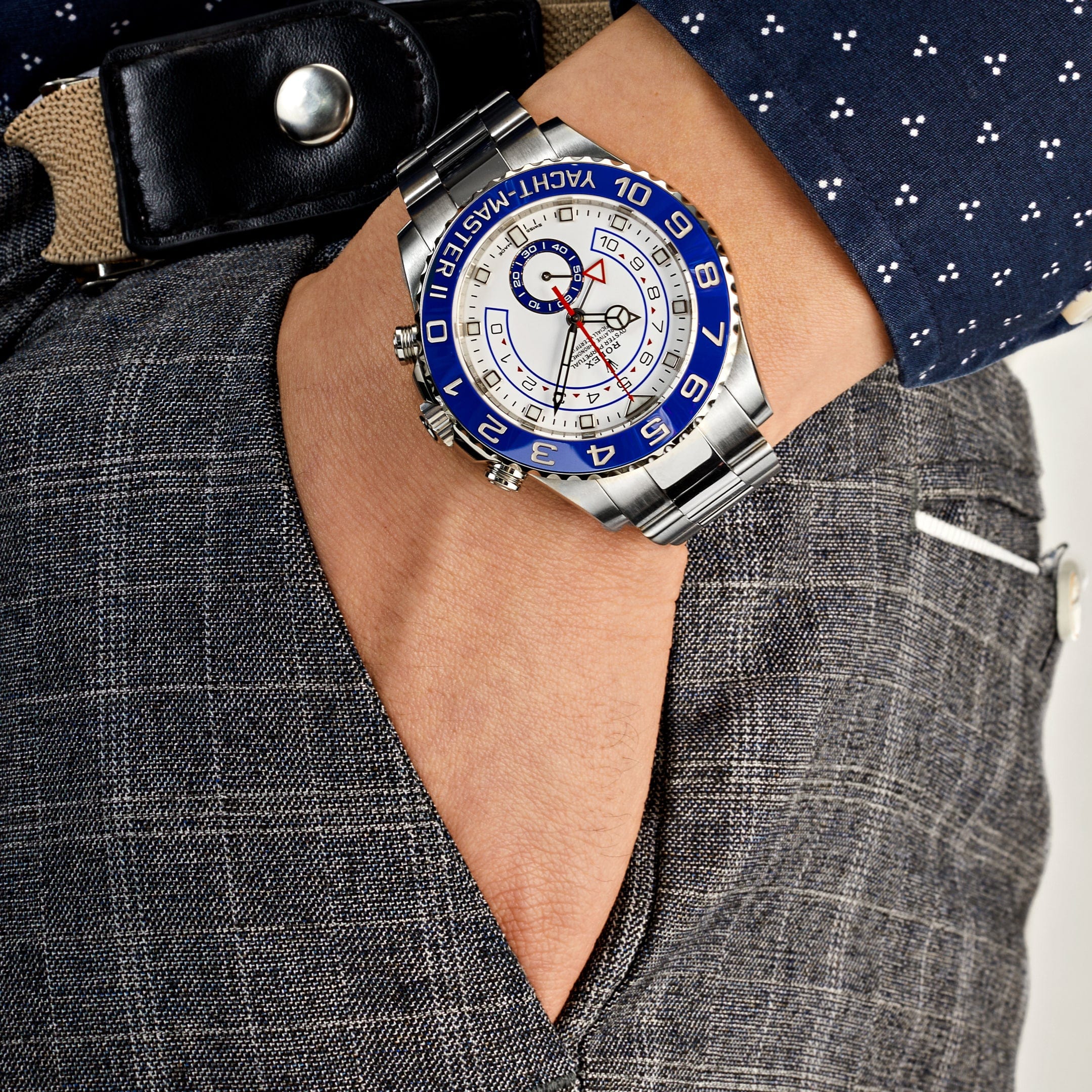Rolex Yacht-Master II 116680 Stainless Steel White Dial