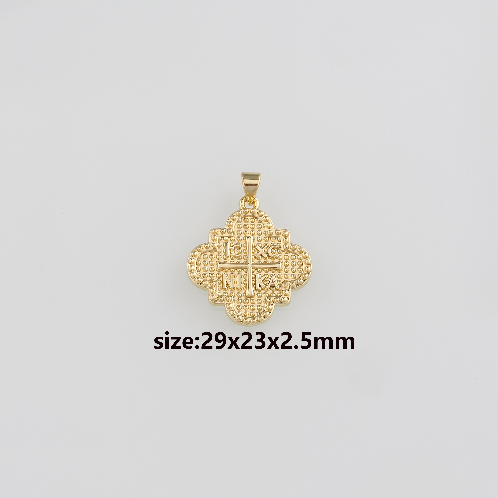 18K Gold Filled Geometric Pendant,Geometric Charm Earrings Necklace for DIY Jewelry Making Supply