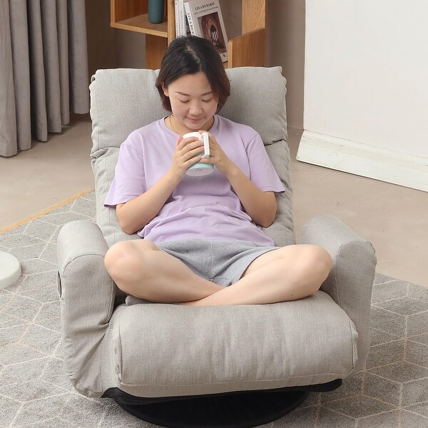 Adjustable head and waist,lounge chair ,360 degree rotatable sofa chair