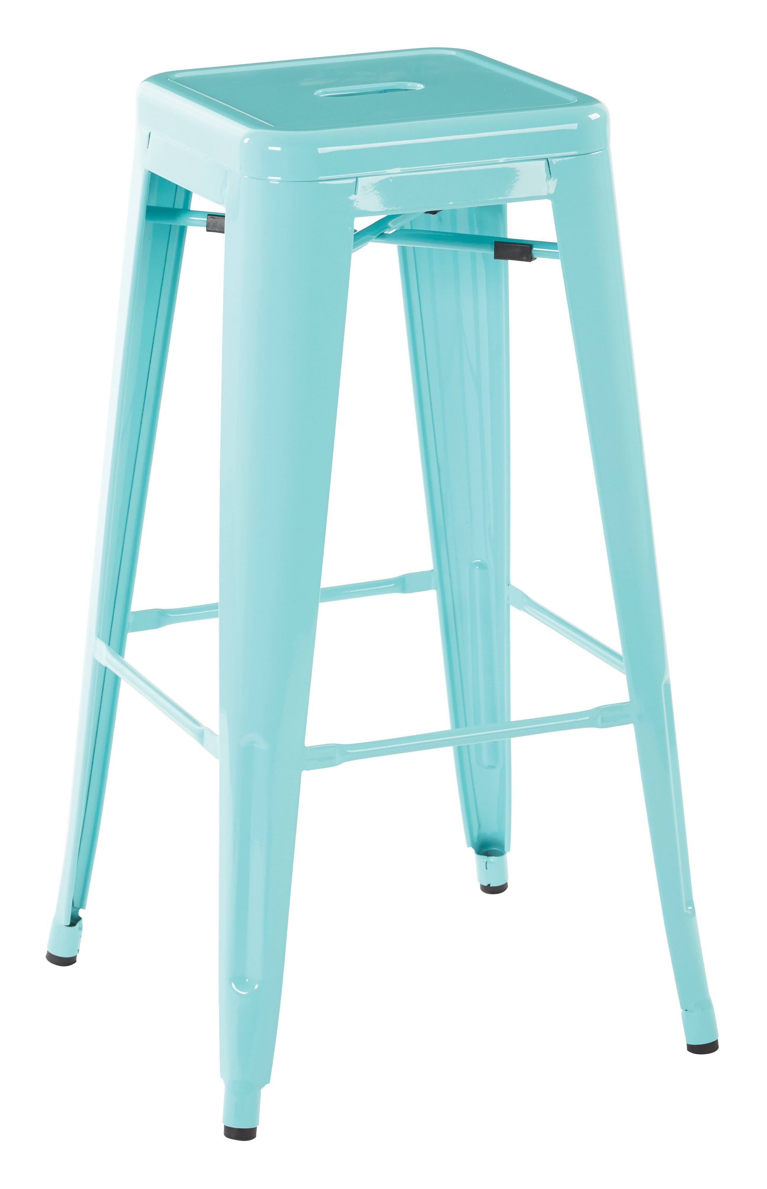 Osp Designs 30x22 Steel Backless Barstool - 4-Pack - Black