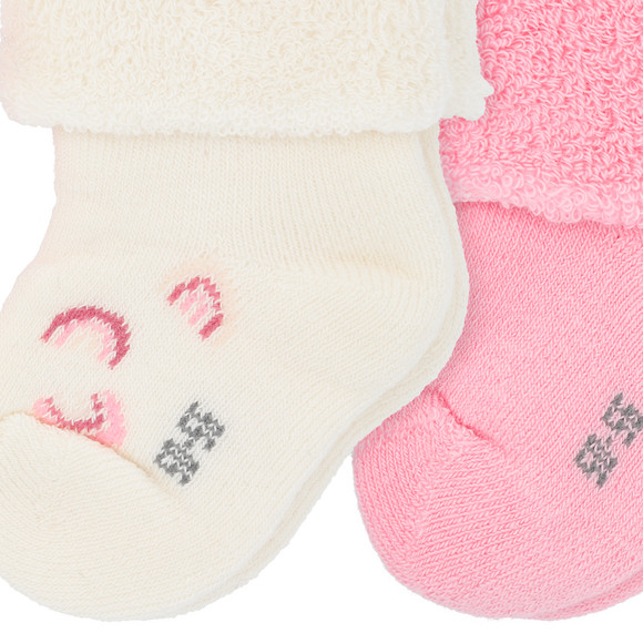 Topomini 2 Paar Newborn Socken mit Umschlag