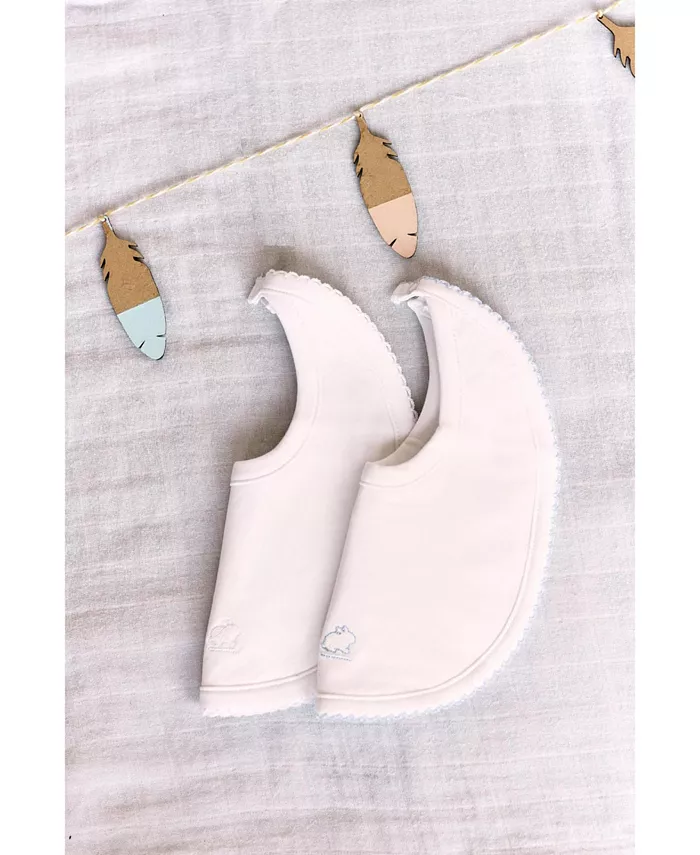 babycottons Unisex Logo Small Bib for Infants