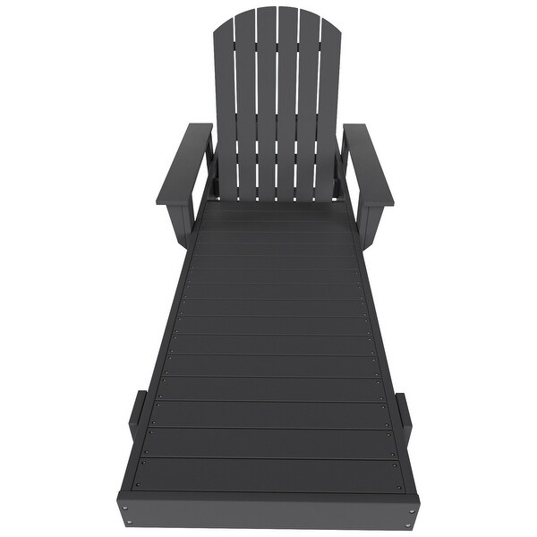 Polytrends Altura Poly EcoFriendly All Weather Reclining Chaise Lounge with Arms