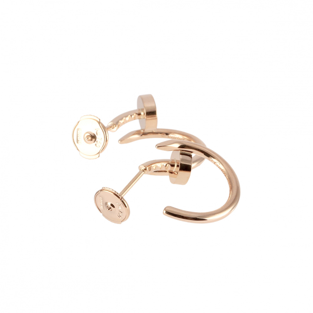 Cartier Juste un Clou Earrings 18K Rose Gold B8301234