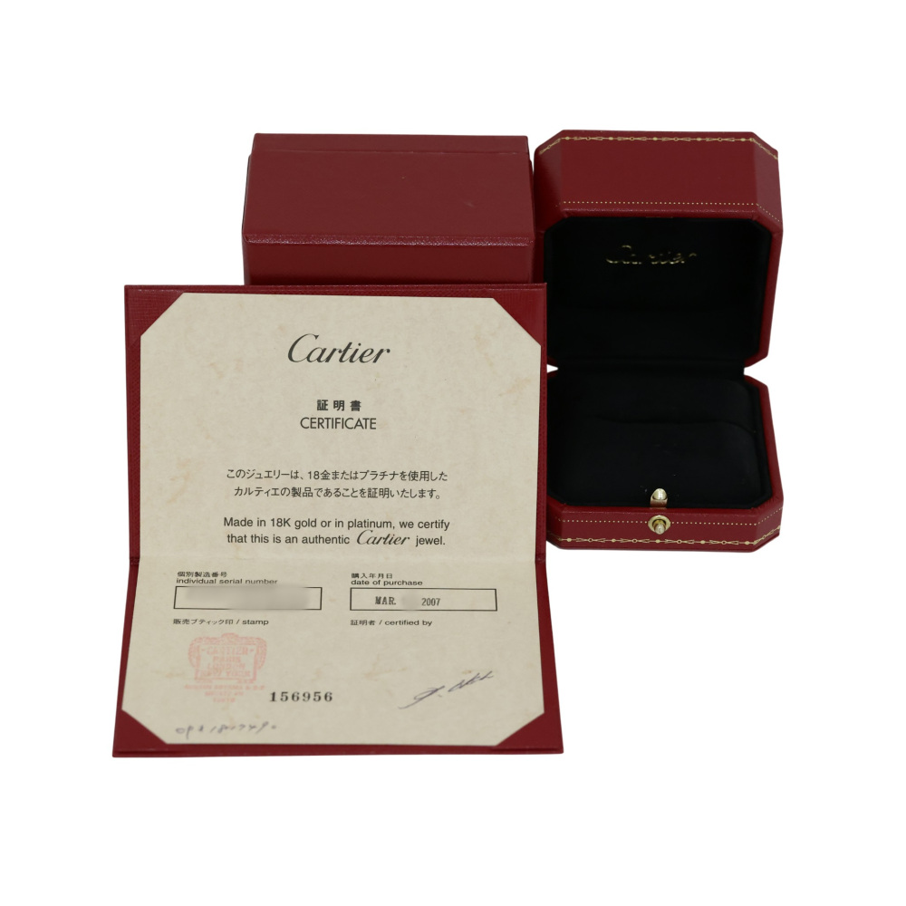 Cartier Couronne Princess Cut Diamond 18k White Gold Ring N4206600