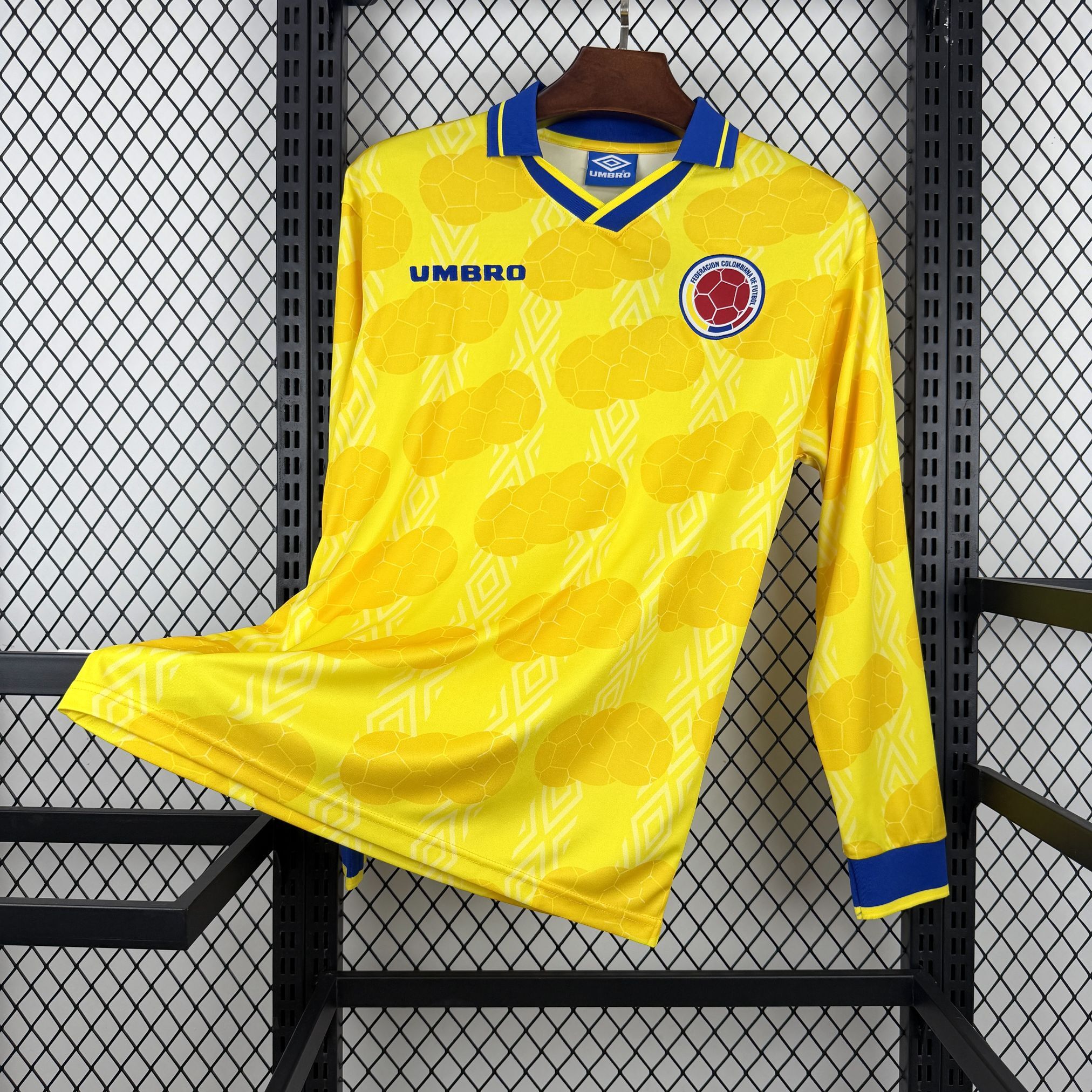 Colombie Maillot Foot Retro 1994 Manches Longue€19.99