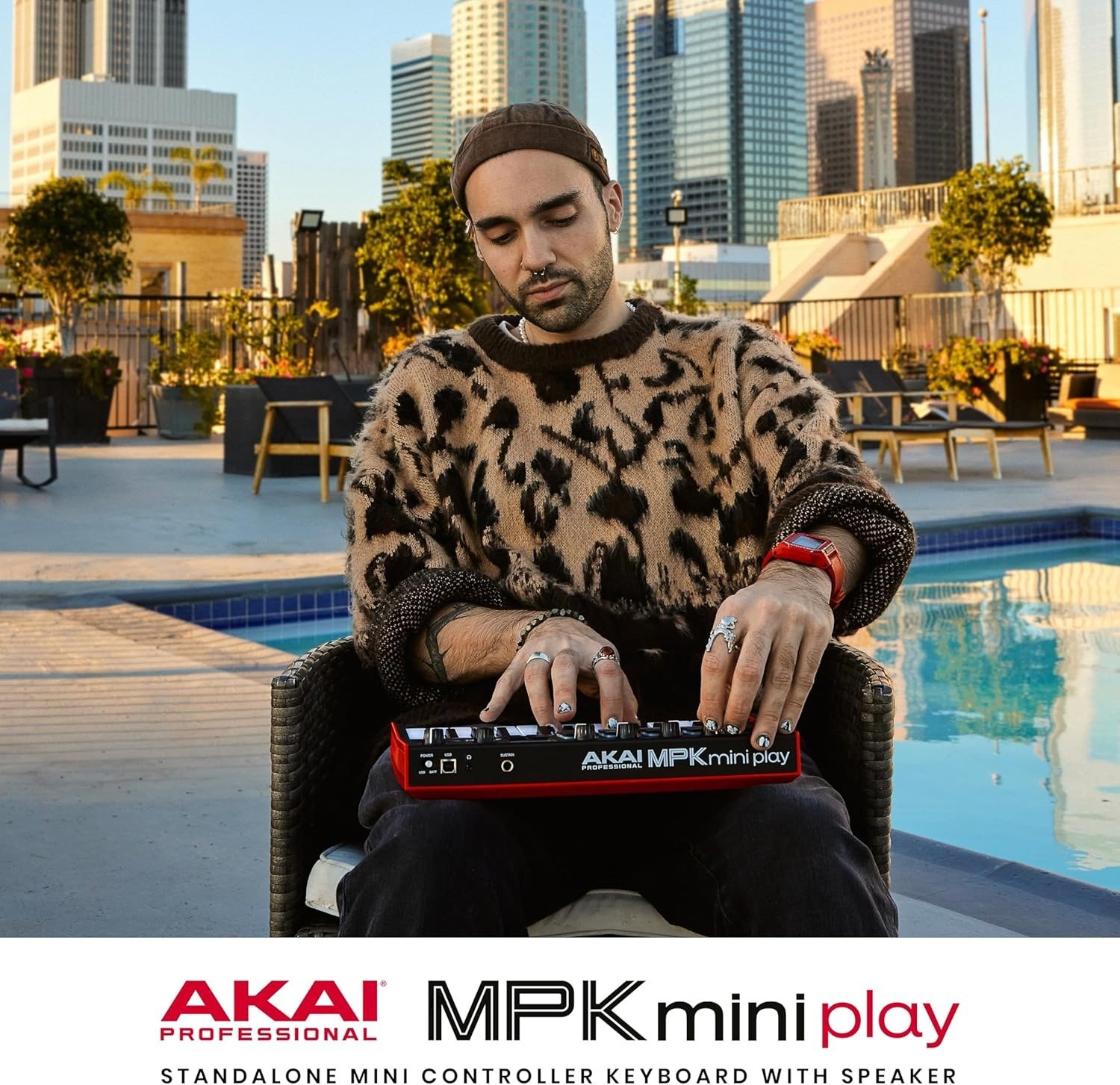 25-Key USB MIDI Keyboard Controller with Built-in Speaker and Sounds Plus Dynamic Keybed, MPC Pads, Software Suite