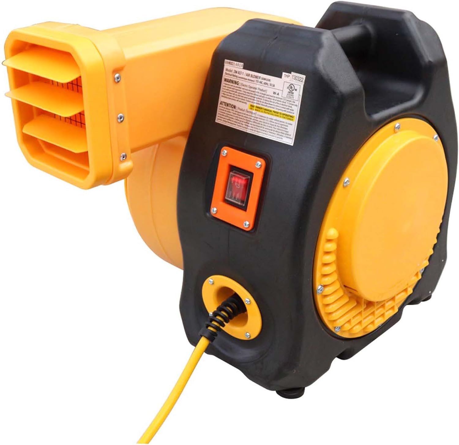 Zoom XLT Inflatable Blower, 1HP 115V, Durable PVC, Energy Efficient, for Bounce Houses & Water Slides