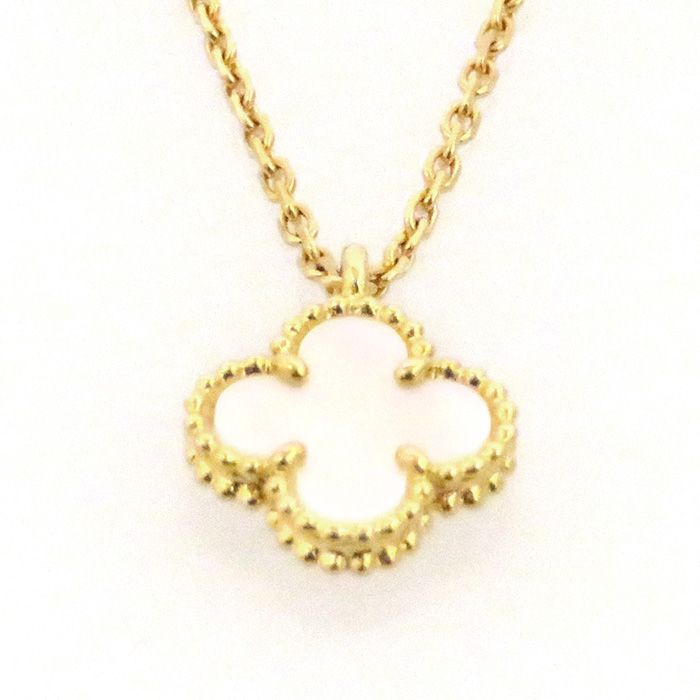 Van Cleef & Arpels Alhambra Necklace 18K Yellow Gold Shell