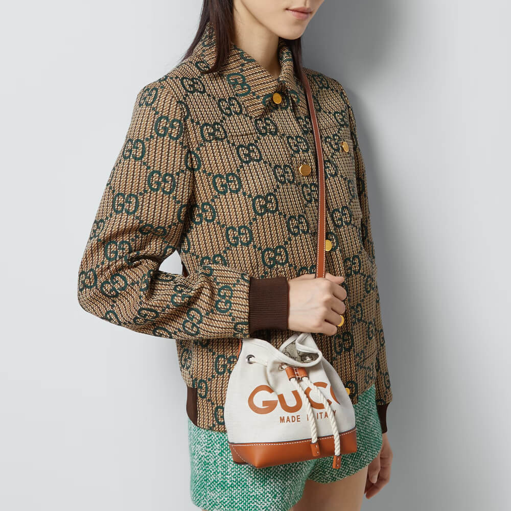 Gucci Mini Shoulder Bag With Gucci Print