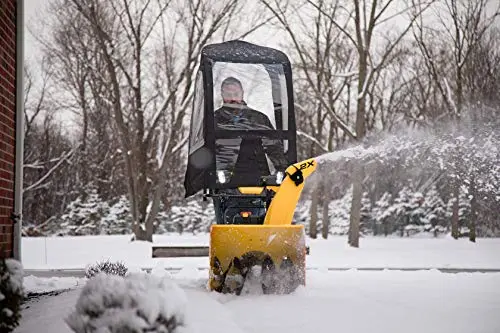Universal Snow Thrower Cab – Deluxe Fit for 2- & 3-Stage Blowers, Reflective Fabric & Storage Pouch
