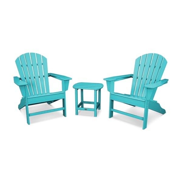 POLYWOOD South Beach Adirondack Chair 3Piece Set