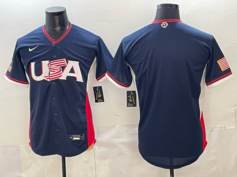Men's USA Baseball Navy 2026 World Baseball Classic Stadium Jersey