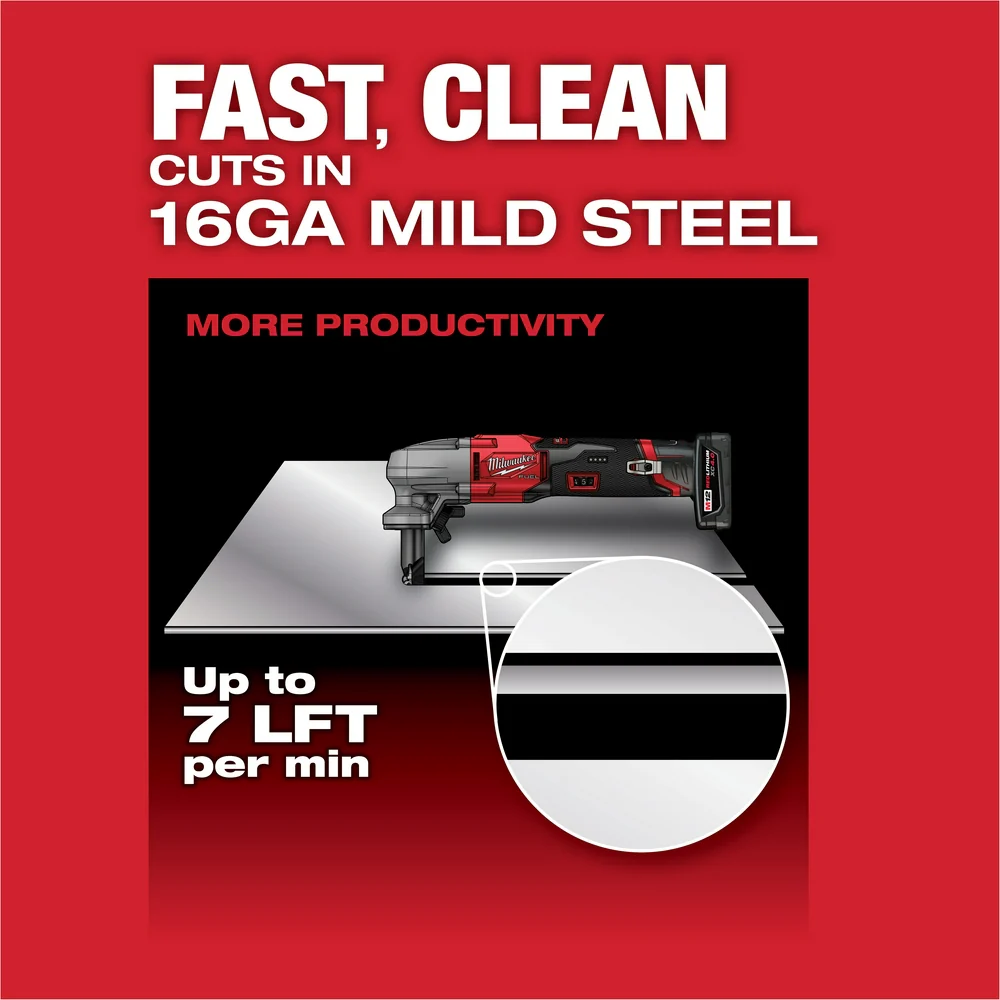 2026 Milwaukee 2476-20 M12 FUEL 16 Gauge Variable Speed Nibbler, Tool Only